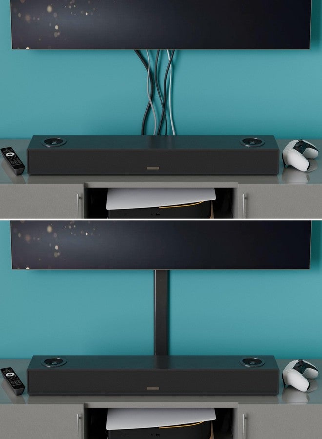 D-Line TV Wall Mount Cord Hider, Hide Mounted TV Cables, Wire Covers, Self Adhesive Cover for Cords, Paintable, Low Profile, Seamless Cable Raceway - 2X 2.36in W x 0.59in H x 15.7in L - Black - Image 5